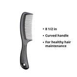 McKesson Handle Comb, Plastic, Black, 8.5" - 16-C2950-Single - LL Medico