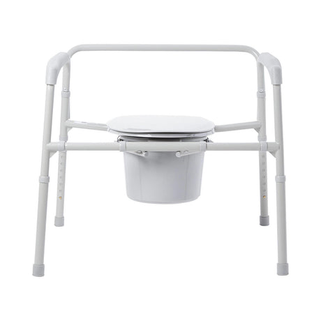McKesson Heavy - Duty Folding Bariatric Commode with 12 QT Bucket - 146-11117N-1 - LL Medico