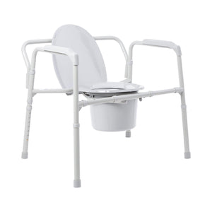 McKesson Heavy - Duty Folding Bariatric Commode with 12 QT Bucket - 146-11117N-1 - LL Medico