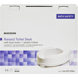 McKesson Heavy Duty Raised Toilet Seat, 400 lb Weight Capacity - 146-RTL12064 - LL Medico