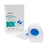 McKesson Heel Cups Silicone Gel, Blue/White - 611-81103-Case - LL Medico