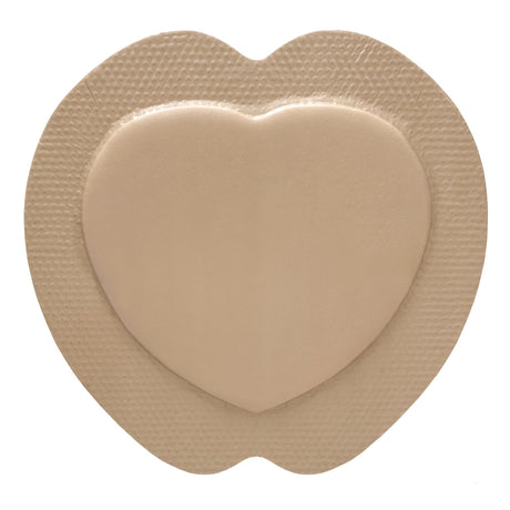 McKesson Hydrocellular Foam Dressing with Silicone Border, Sterile, Sacral, 9 x 9 In - 4841-Single - LL Medico