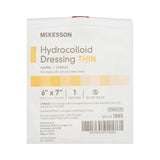 McKesson Hydrocolloid Dressing Thin with Film Backing, Sterile, Sacral, 6" x 7" - 1885-Single - LL Medico