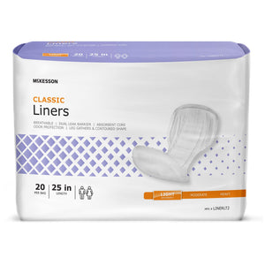 McKesson Incontinence Liners, Light - LINERLT2-Pack - LL Medico