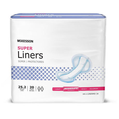 McKesson Incontinence Liners, Regular - LINERMD-34-Pack - LL Medico