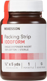 McKesson Iodoform Wound Packing Strip, 0.5 Inch x 5 Yard - 61-59245-Single - LL Medico