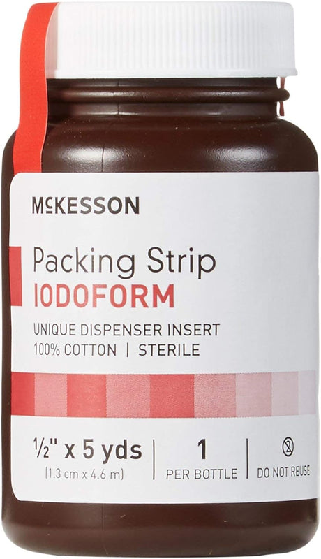 McKesson Iodoform Wound Packing Strip, 0.5 Inch x 5 Yard - 61-59245-Single - LL Medico