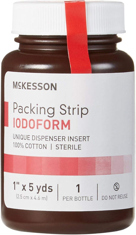 McKesson Iodoform Wound Packing Strip, 0.5 Inch x 5 Yard - 61-59245-Single - LL Medico