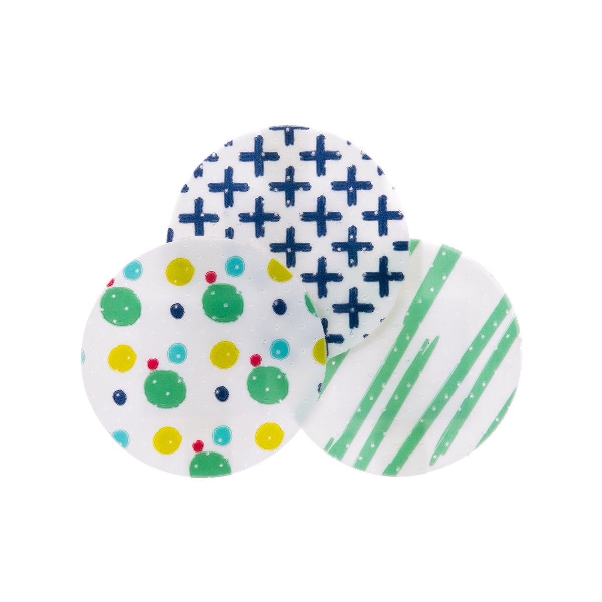 McKesson Kids Adhesive Spot Bandages, Sterile, Plastic, Assorted Prints, 1" - 16-4832-17-Box - LL Medico