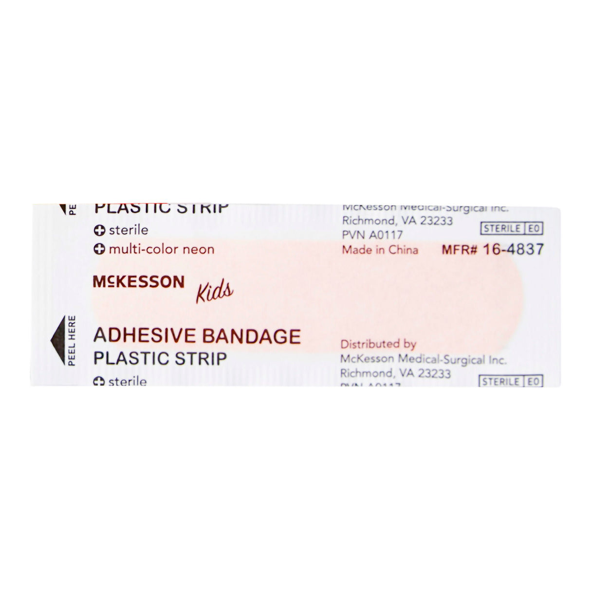 McKesson Kids Neon Adhesive Strip, 3/4 x 3 Inch