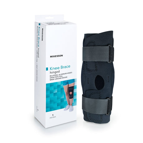 McKesson Knee Brace Hinged, Wraparound Open Popliteal - 155-81-82393-Single - LL Medico