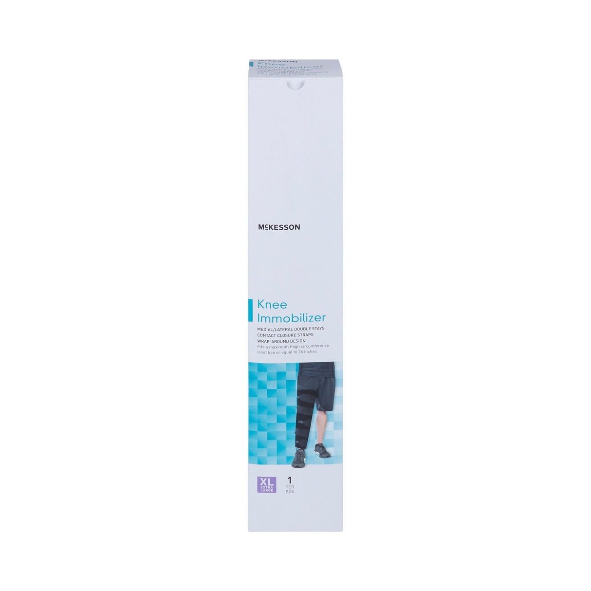 McKesson Knee Immobilizer, 20" Length, X-Large - 155-79-96019-Single - LL Medico