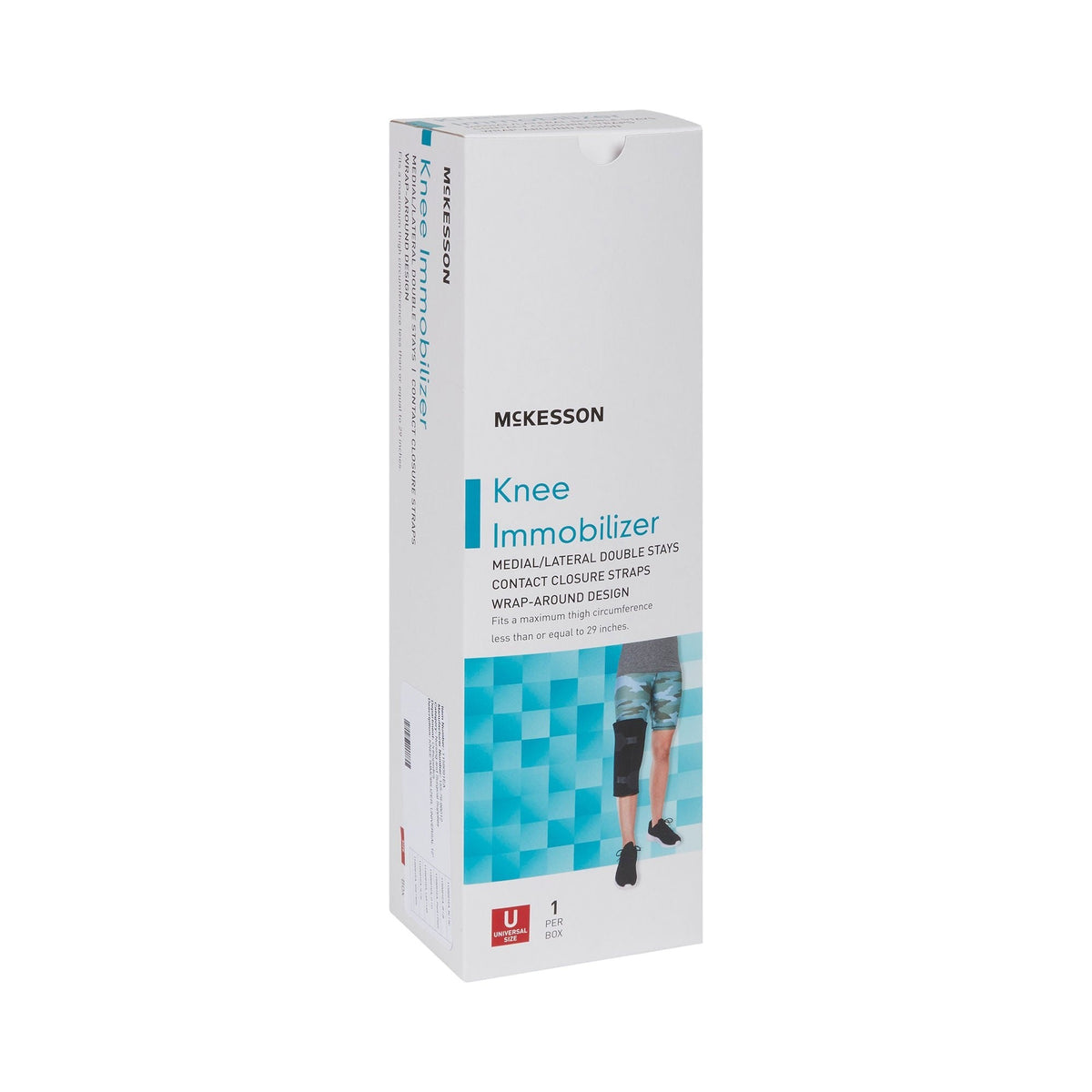 McKesson Knee Immobilizer, Universal Size, 12" Length - 155-79-96012-Single - LL Medico