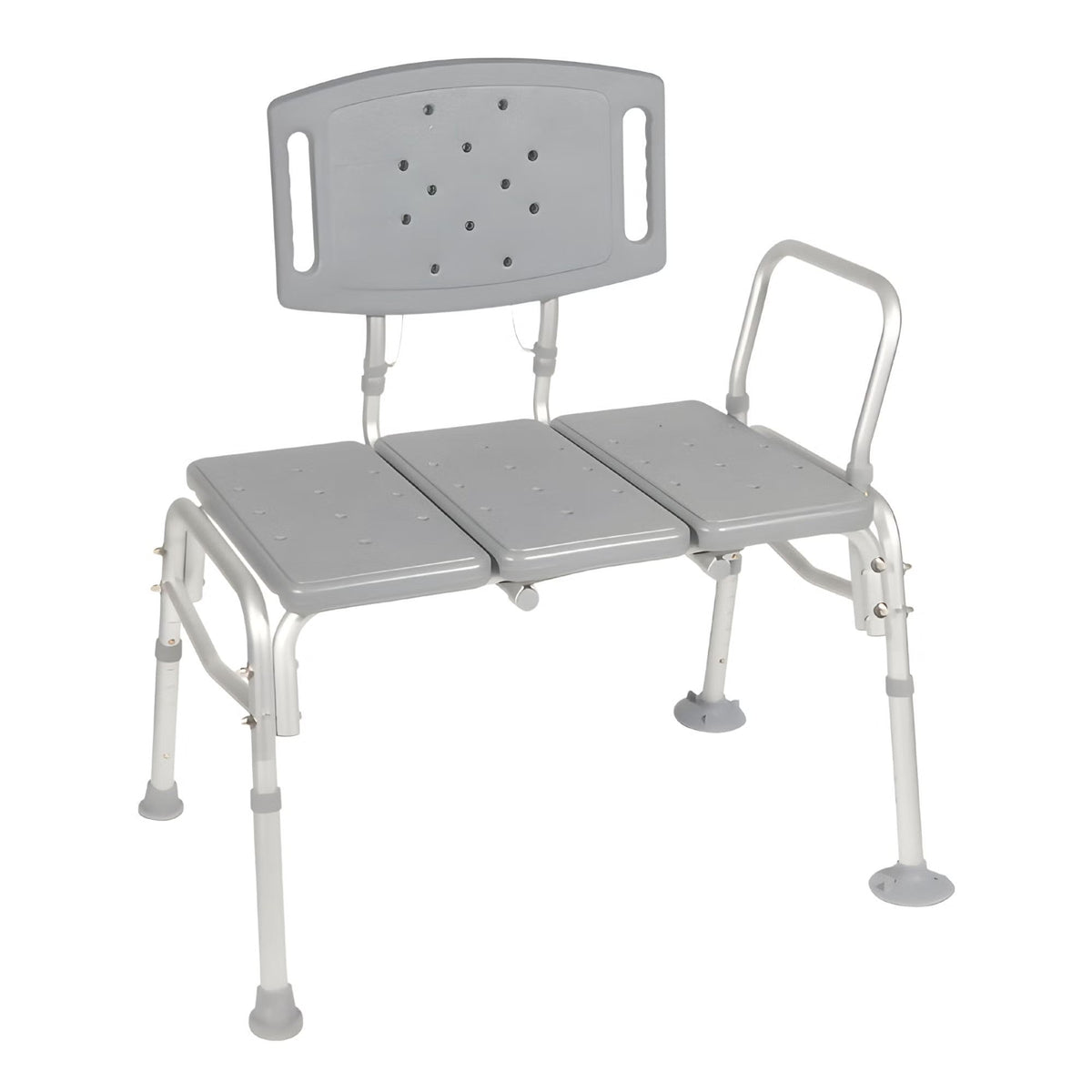 McKesson Knocked Down Bariatric Bath Transfer Bench, 18.25" to 23.25" Seat Height, 500 lb Capacity - 146-12025KD-1-Single - LL Medico