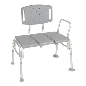 McKesson Knocked Down Bariatric Bath Transfer Bench, 18.25" to 23.25" Seat Height, 500 lb Capacity - 146-12025KD-1-Single - LL Medico