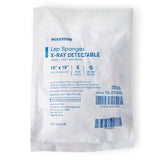 McKesson Lap Sponges X-Ray Detectable Sterile 4 Ply 100% Cotton, 18" x 18" - 16-2118181-Case - LL Medico