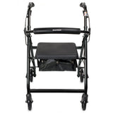 McKesson Lightweight 4 Wheel Rollator Walker, Black - 146-R726BK - LL Medico