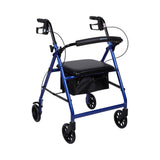 McKesson Lightweight 4 Wheel Rollator Walker, Blue - 146-R726BL - LL Medico