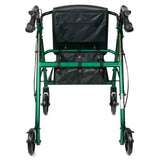 McKesson Lightweight 4 Wheel Rollator Walker, Green - 146-R726GR - LL Medico