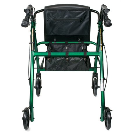 McKesson Lightweight 4 Wheel Rollator Walker, Green - 146-R726GR - LL Medico