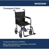 McKesson Lightweight Aluminum Transport Chair - 146-ATC19-BK - LL Medico