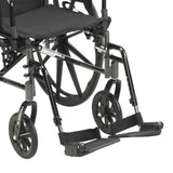 McKesson Lightweight Wheelchair, Dual Axle, Desk Length Arm, Swing-Away Footrest, 18" Seat Width, 300 lb Capacity - 146-K318ADDA-SF-Single - LL Medico