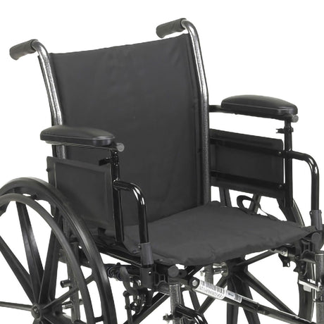 McKesson Lightweight Wheelchair, Dual Axle, Desk Length Arm, Swing-Away Footrest, 18" Seat Width, 300 lb Capacity - 146-K318ADDA-SF-Single - LL Medico