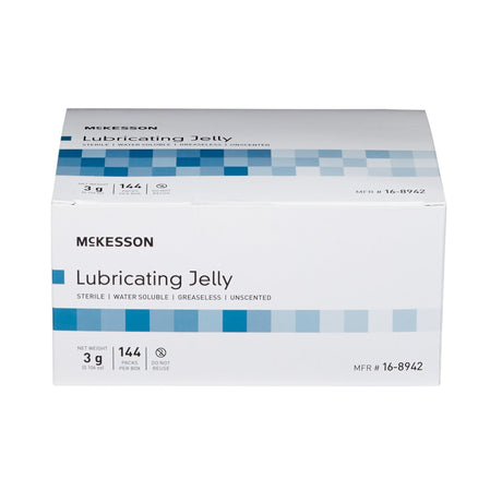 McKesson Lubricating Jelly, 3 Gram Individual Packets - 16-8942-Box - LL Medico