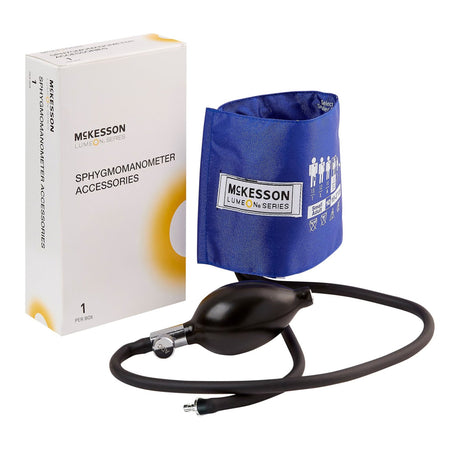 McKesson LUMEON Blood Pressure Cuff and Bulb, Small Adult, 19 to 27 cm - 01-865-10SARBGM-Box - LL Medico