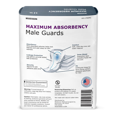 McKesson Male Guards, Maximum Absorbency - PADMG-Pack - LL Medico