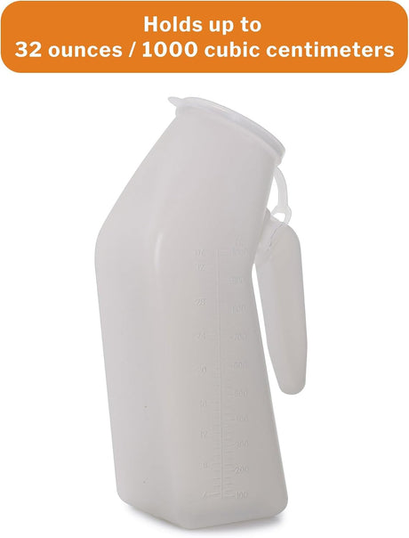 McKesson Male Urinal with Lid - 51-H140-01 - LL Medico