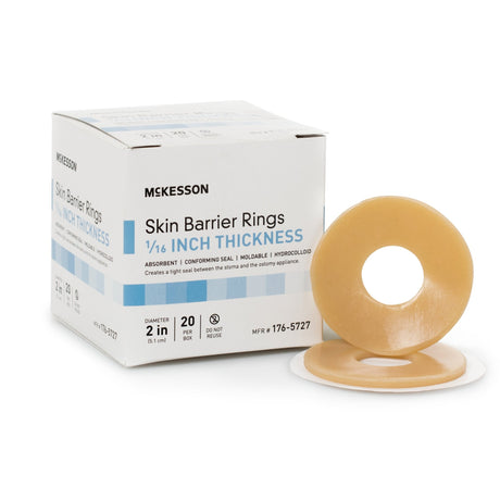 McKesson McKesson Two-Piece Skin Barrier, Flat - 176-5727-Single - LL Medico