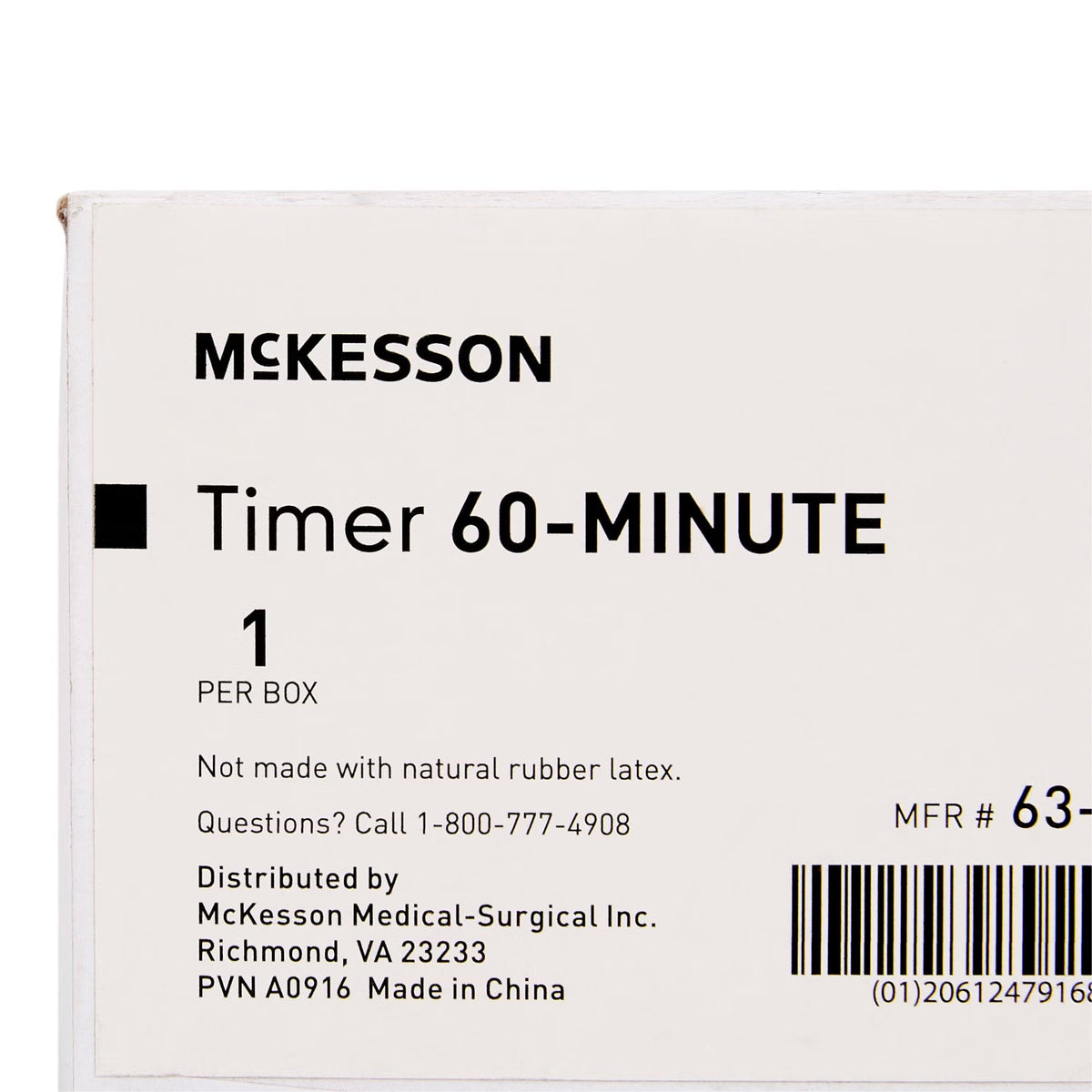 McKesson Mechanical Timer with Single Chime, 60 Minute, 1 ct - 63-4450-Single - LL Medico
