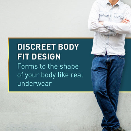 McKesson Men's Premium Discreet Pull On Absorbent Underwear, Maximum - UWDM-XLGRAY-Pack - LL Medico