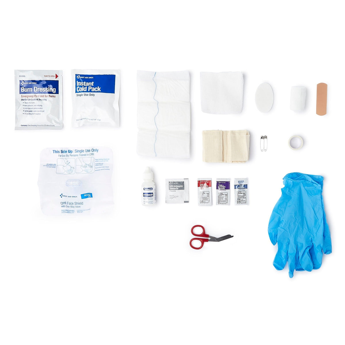 McKesson MooreBrand First Aid Kit, 10 Person, Plastic Case - 30321-Single - LL Medico
