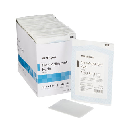 McKesson Non-Adherent Pads, Sterile, 2 in x 3 in - 16-4292-Box - LL Medico