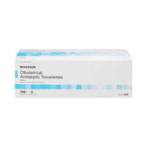 McKesson Obstetrical Antiseptic Towelettes, Sterile, 100 Count Box - 268-Box - LL Medico