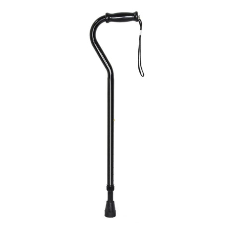 McKesson Offset Cane, Adjustable Steel, Black, 29.75" to 37.75" Height - 146-10305-6-Single - LL Medico