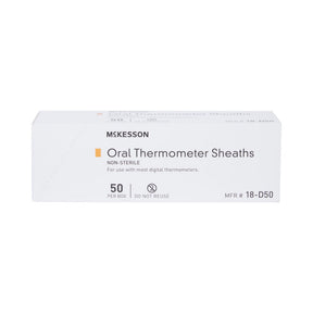 McKesson Oral Thermometer Probe Cover, 50 Count - 18-D50-Box - LL Medico