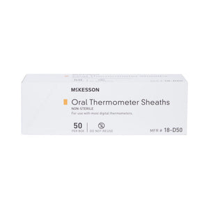 McKesson Oral Thermometer Probe Cover, 50 Count - 18-D50-Box - LL Medico