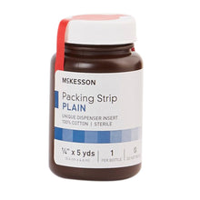 McKesson Packing Strip Plain, Sterile, 1/4" x 5 Yard - 61-59120-Single - LL Medico