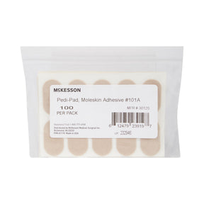 McKesson Pedi-Pad Beige Protective Pad, Regular Size, Pack of 100 - 30137-Pack - LL Medico