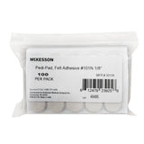 McKesson Pedi-Pad Felt Adhesive Pad 101N 1/8", 100 Per Pack - 30136-Pack - LL Medico
