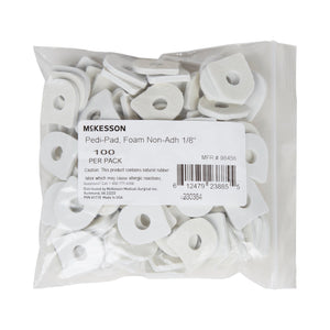 McKesson Pedi-Pad Foam Non-Adhesive Corn Pad, 1/8" - 98456-Pack - LL Medico