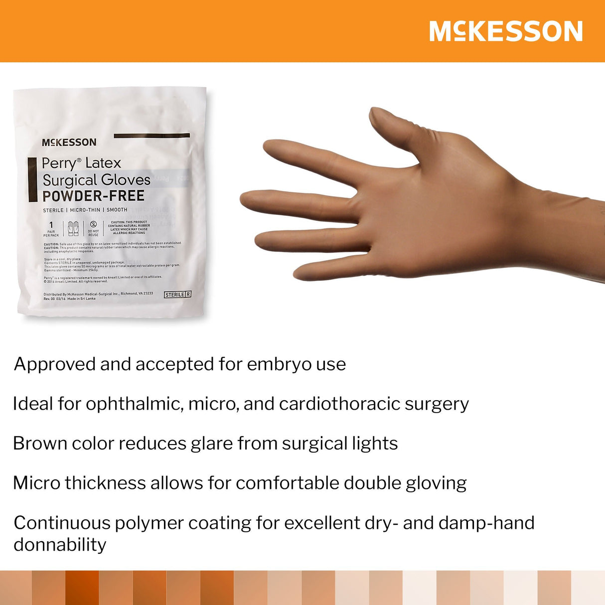 McKesson Perry Latex Surgical Glove - 20-1355N-Box - LL Medico