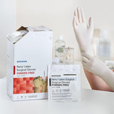 McKesson Perry Latex Surgical Gloves, Powder-Free, Sterile - 20-1055N-Box - LL Medico