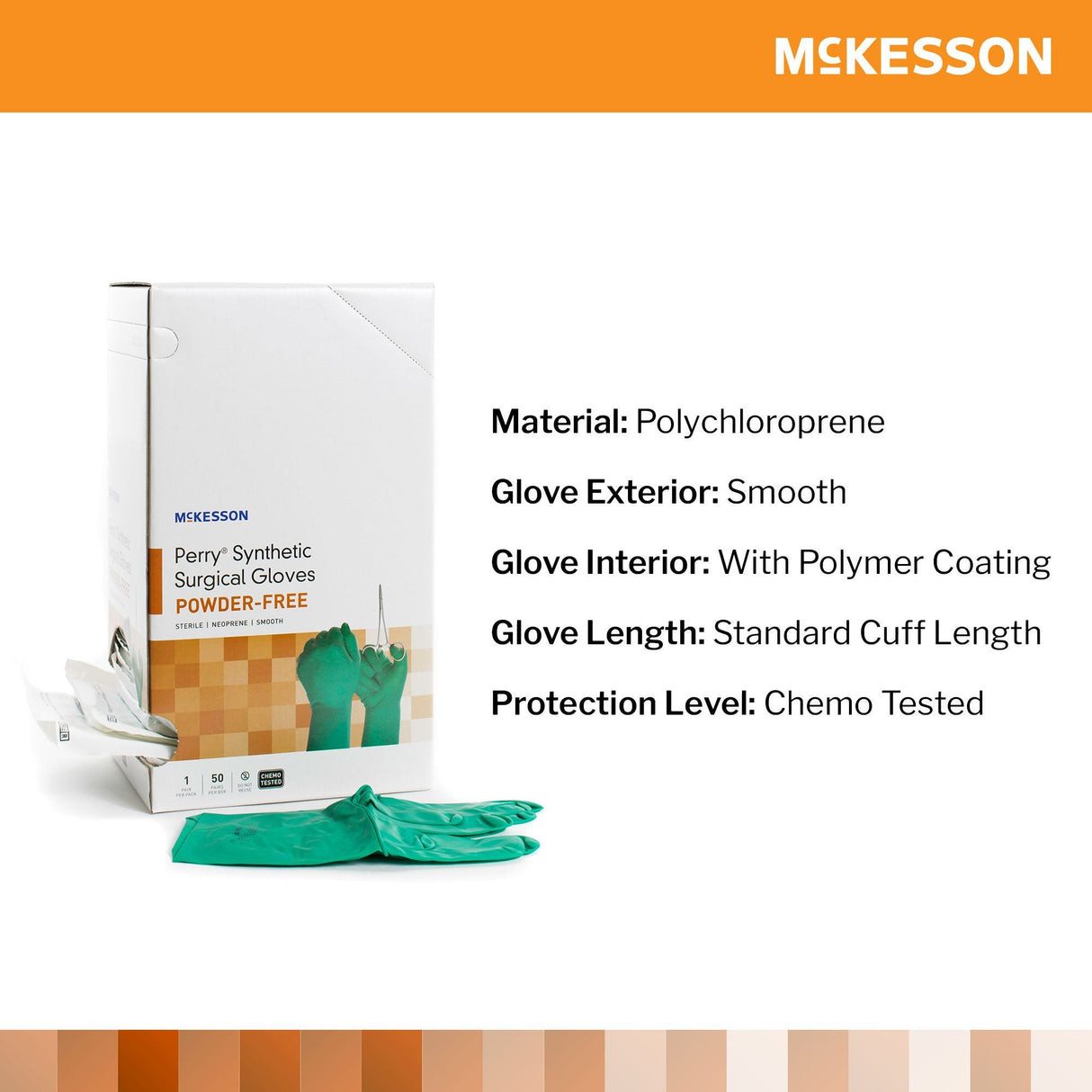 McKesson Perry Performance Plus Polychloroprene Surgical Glove - 20-2555N-Box - LL Medico