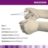McKesson Perry Synthetic Surgical Gloves, Powder-Free, Sterile Neoprene - 20-2555N-Box - LL Medico