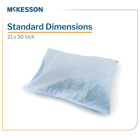 McKesson Pillow Case, Blue, Standard, 21" x 30" - 18-918-Case - LL Medico