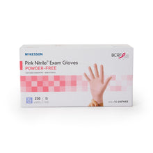 McKesson Pink Nitrile Exam Gloves, Powder-Free, Extra Large, Box of 230 - 14-6NPNK8-Box - LL Medico